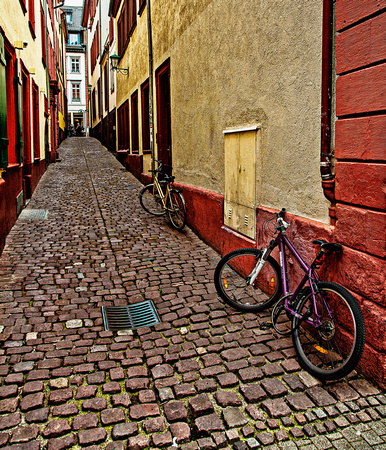 Bicycles in Alley